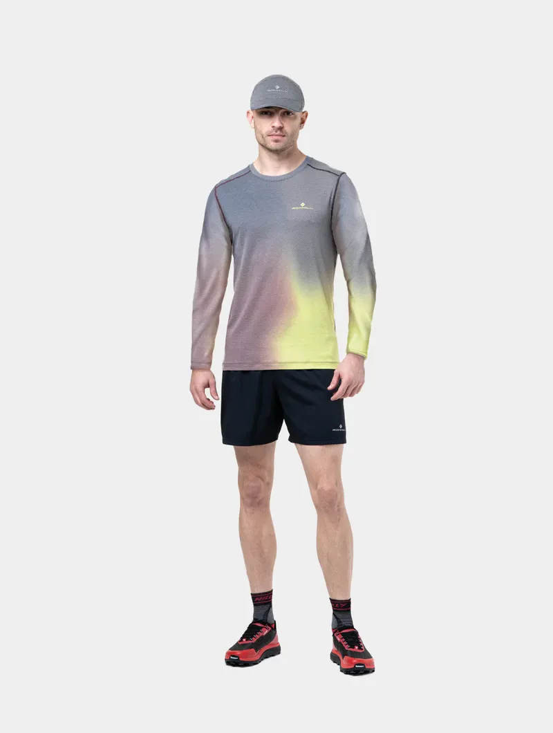 Ronhill Men's Tech Golden Hour Long Sleeve Tee Acid Merge-2