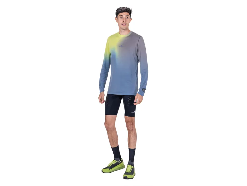 Ronhill Men's Tech Golden Hour Long Sleeve Tee - Glacier Merge-6
