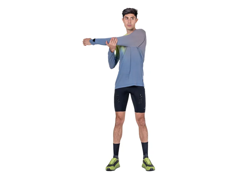 Ronhill Men's Tech Golden Hour Long Sleeve Tee - Glacier Merge-2
