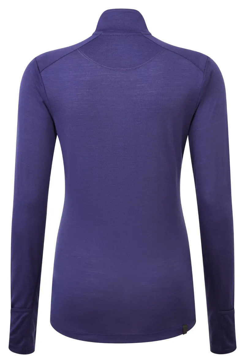 Tech Merino 1/2 Zip Deep Ocean Regal Purple Women's-1