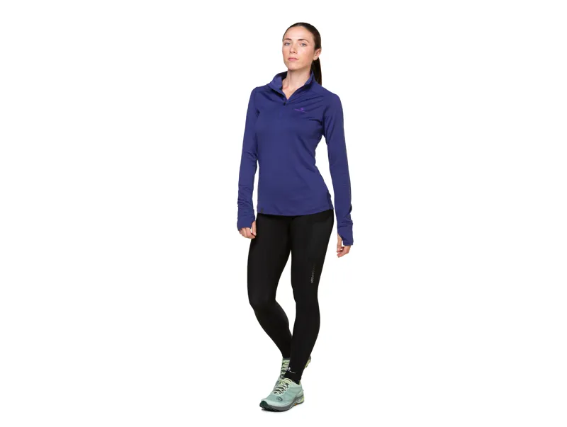 Tech Merino 1/2 Zip Deep Ocean Regal Purple Women's-5
