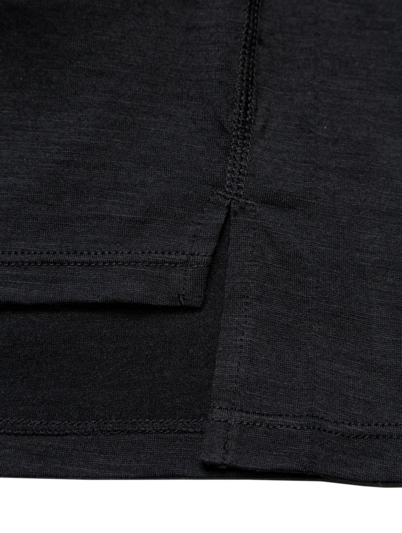 Tech Merino 1/2 Zip Black Lake-4