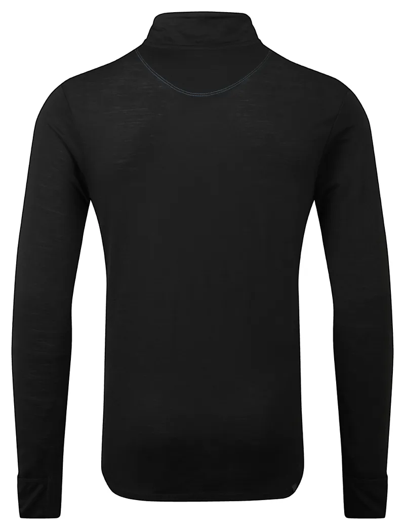 Tech Merino 1/2 Zip Black Lake-1