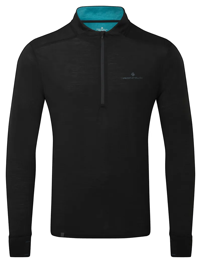 Tech Merino 1/2 Zip Black Lake
