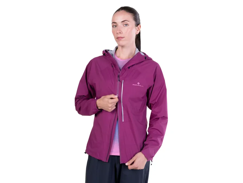 Ronhill Women's Tech Storm Running Waterproof Jacket - Blackcurrant Orchid-1