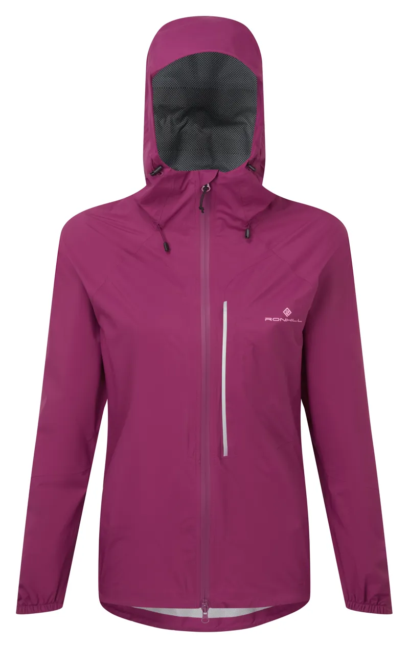 Ronhill Women's Tech Storm Running Waterproof Jacket - Blackcurrant Orchid-11