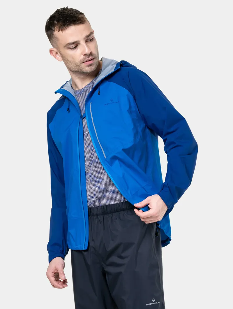 Ronhill Men's Tech Storm Waterproof Jacket Ocean Electric Blue-3