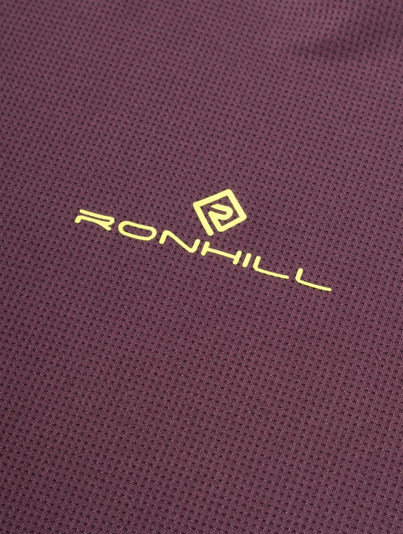 Ronhill Men's Tech Short Sleeve Running Tee - Espresso Zest-6