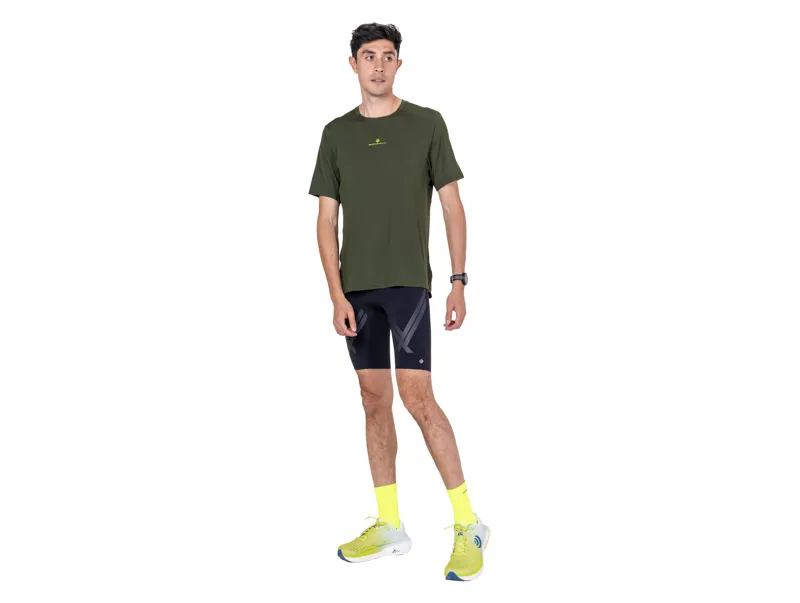 Ronhill Men's Tech Short Sleeve Running Tee - Kelp Zest-10