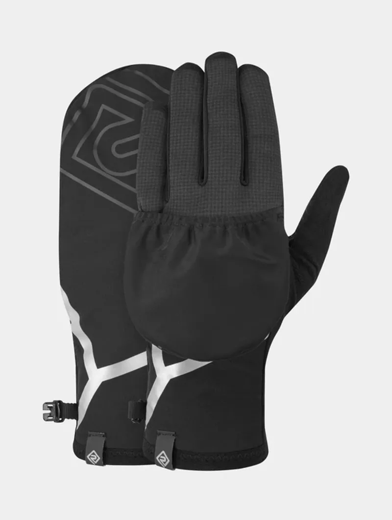 Ronhill Wind-Block Convertible Glove - Black-2