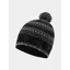 Ronhill Unisex Winter Bobble Hat - Black Oxide White
