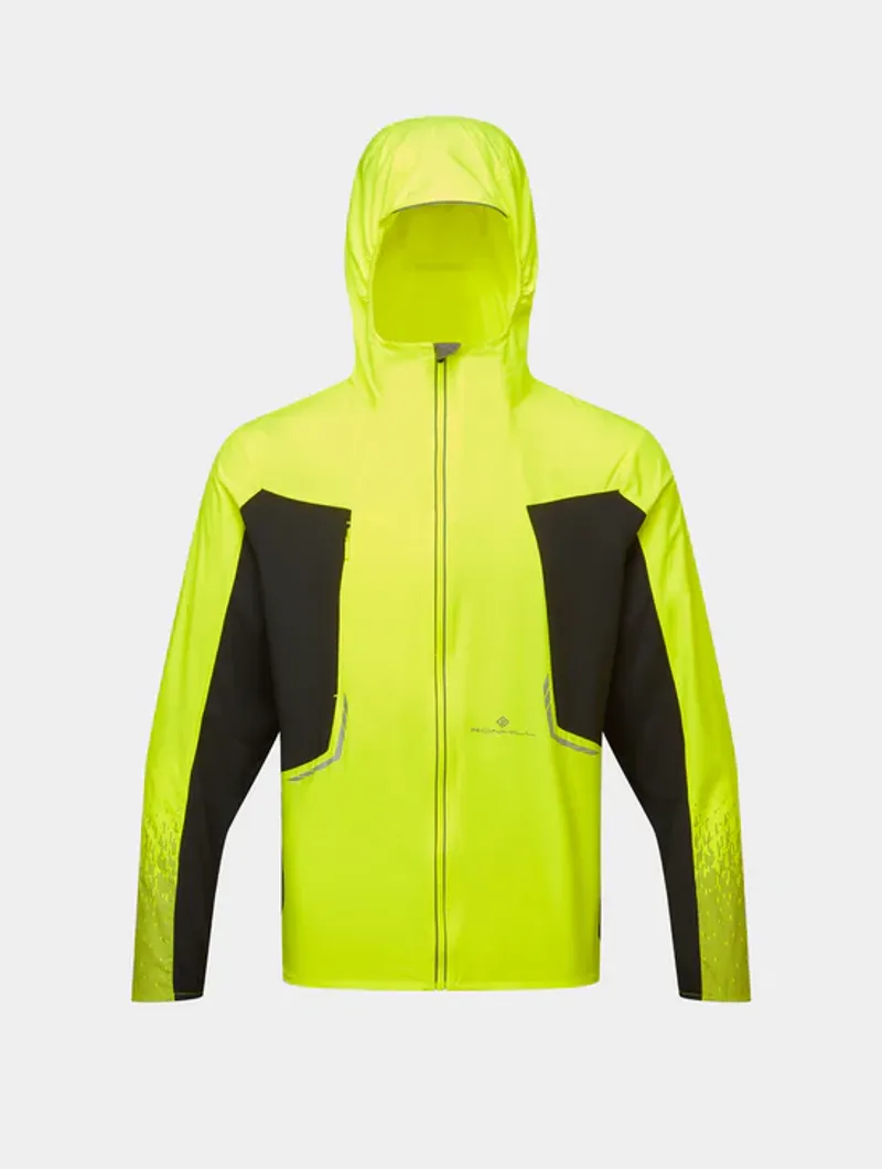 Ronhill Men's Tech Reflect Jacket Fluorescent Yellow Black Reflect