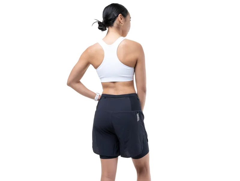 Ronhill Tech All-Terrain 5inch Twin Short Women's - All Black-4