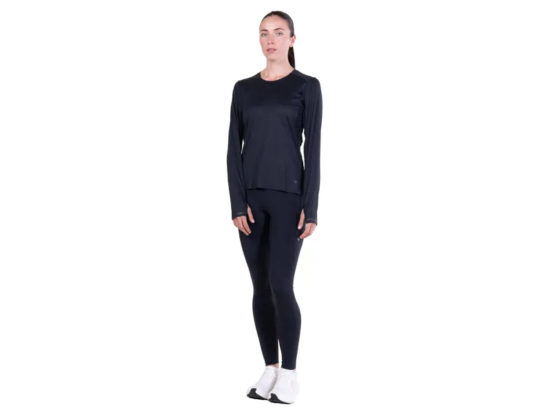 Ronhill Women's Tech Reflect Lux Long Sleeve Running Tee - Black Reflect-5