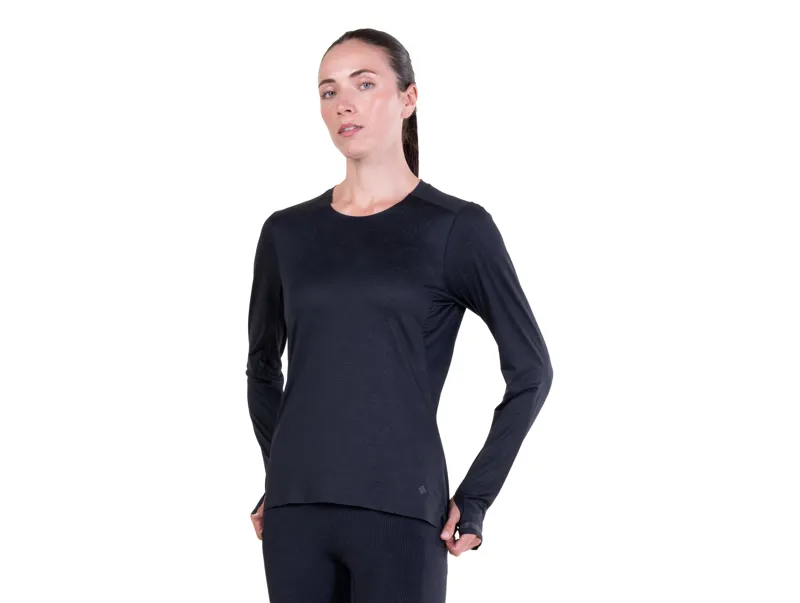 Ronhill Women's Tech Reflect Lux Long Sleeve Running Tee - Black Reflect