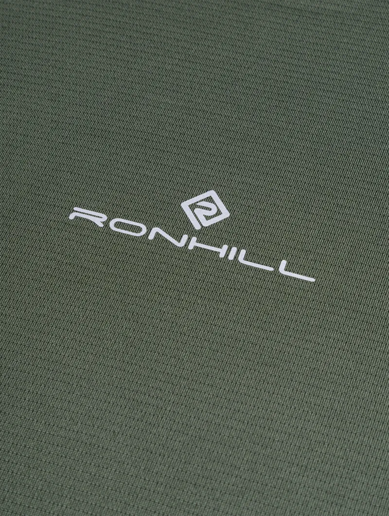 Ronhill Men's Tech Reflect Long Sleeve Running Tee - Kelp Reflect-4