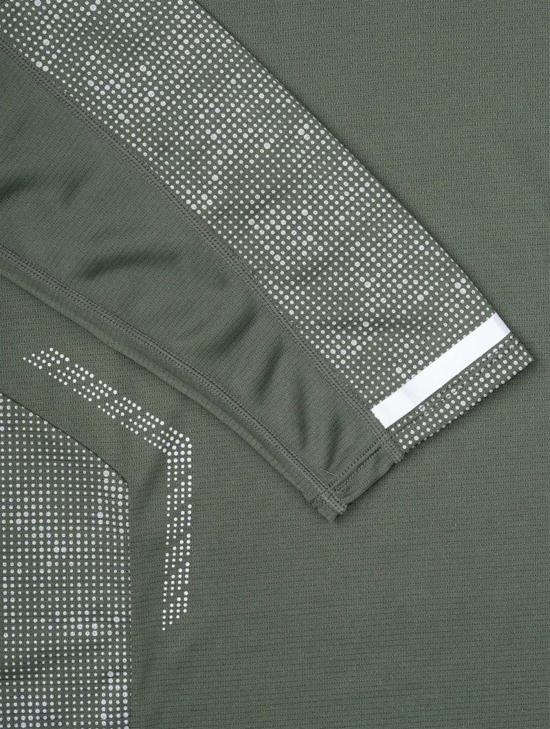 Ronhill Men's Tech Reflect Long Sleeve Running Tee - Kelp Reflect-5