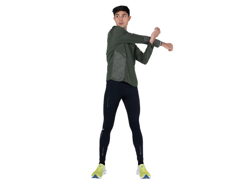 Ronhill Men's Tech Reflect Long Sleeve Running Tee - Kelp Reflect-11