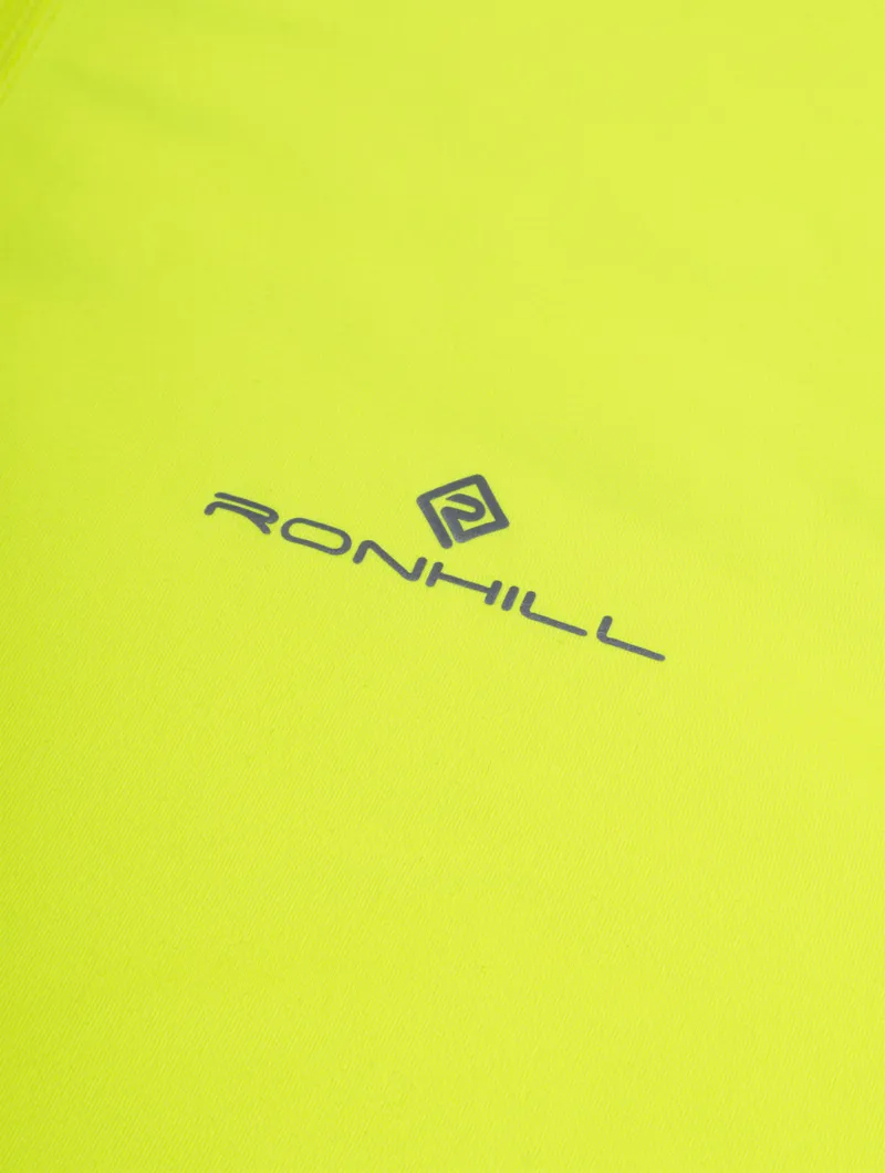 Ronhill Men's Tech Reflect 1/2 Zip Running Top - Fluo Zest Reflect-10