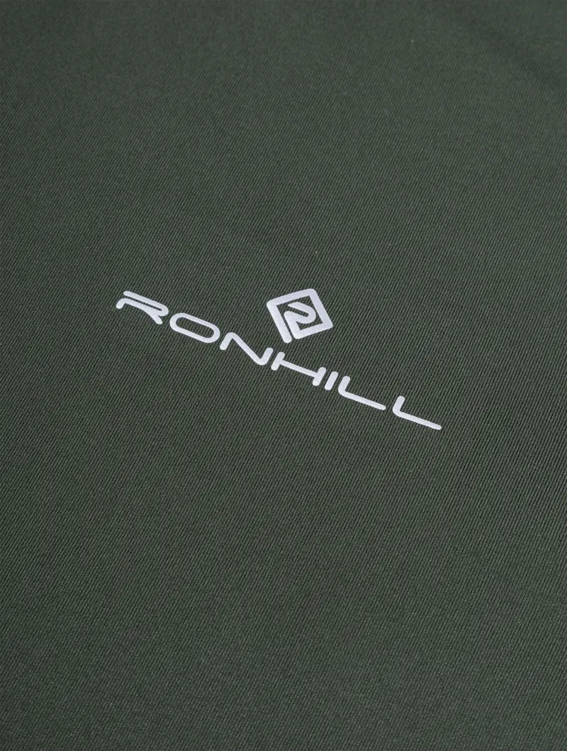 Ronhill Men's Tech Reflect 1/2 Zip Running Top - Kelp Reflect-6