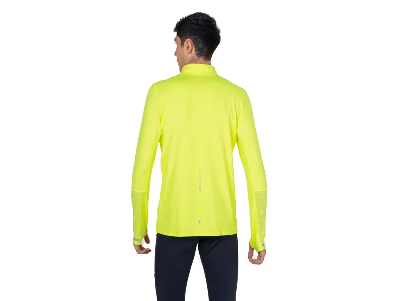 Ronhill Men's Tech Reflect 1/2 Zip Running Top - Fluo Zest Reflect-4