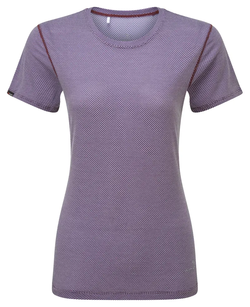 Tech Golden Hour Tee Damson Sunset Merge Women's