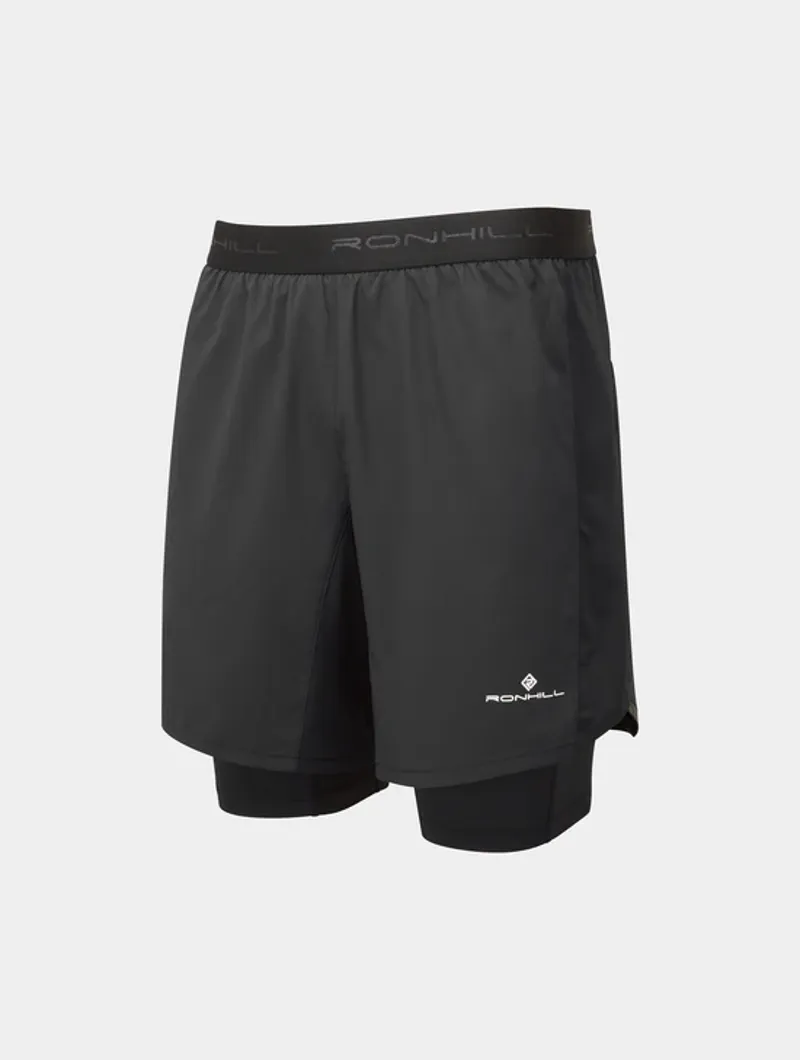 Ronhill Tech 7 Twin Short Men's All Black