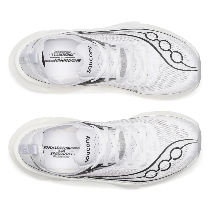 Saucony Endorphin Elite 3 Unisex Race Day Shoes - White Black-4