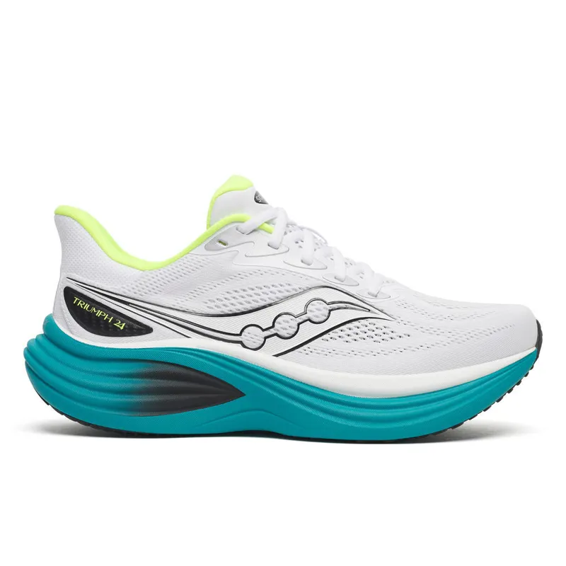 Saucony Triumph 24 Men's Running Shoes - White Tranquil