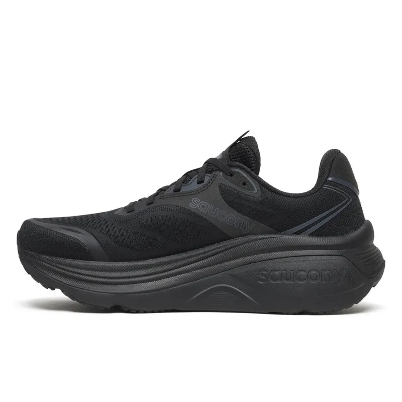 Saucony Hurricane 26 Men's Supportive Running Shoes - Triple Black-2