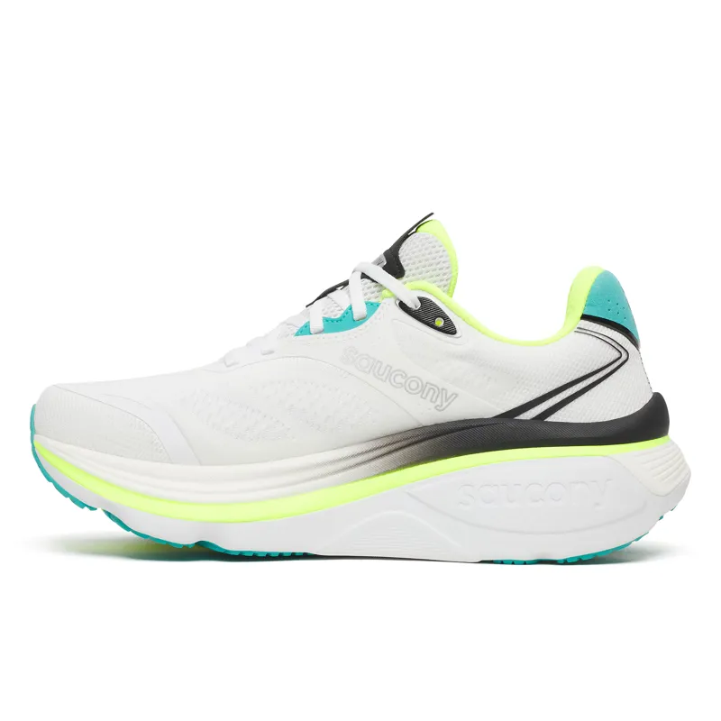 Saucony Hurricane 26 Men's Supportive Running Shoes - White Citron-1