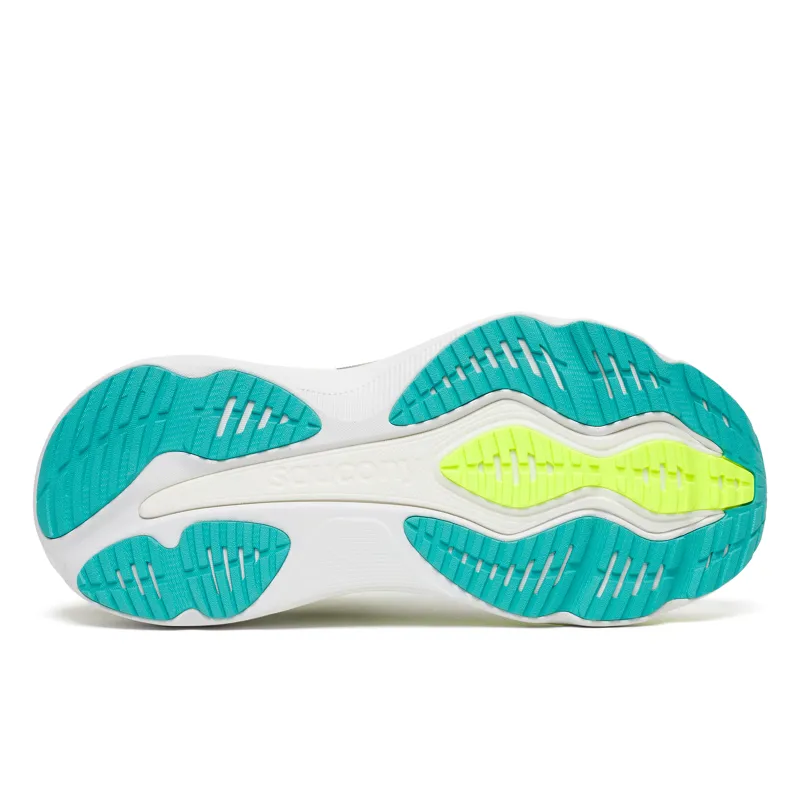 Saucony Hurricane 26 Men's Supportive Running Shoes - White Citron-5