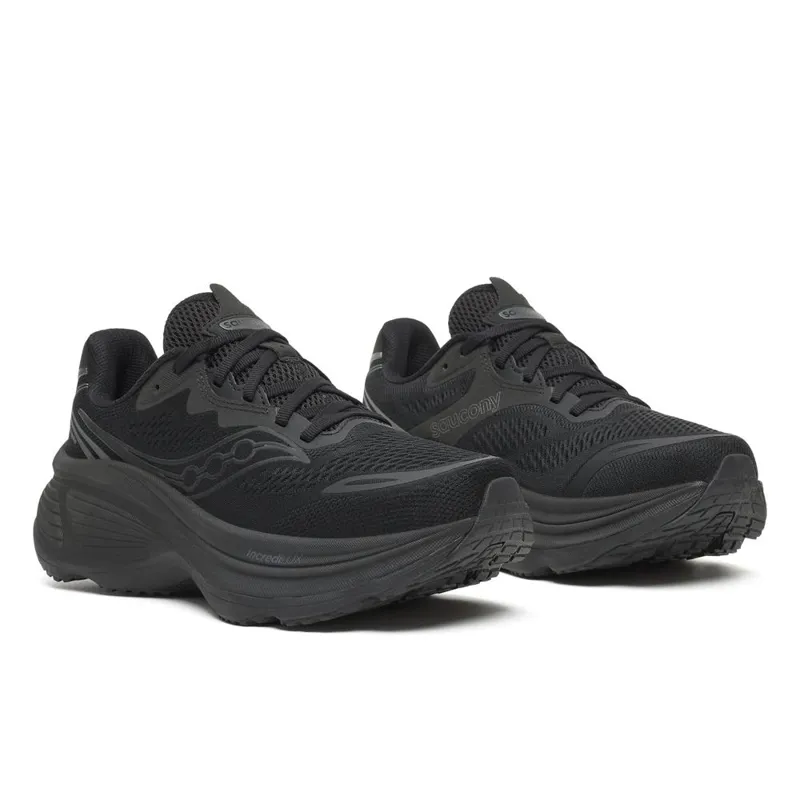 Saucony Hurricane 26 Women's Supportive Running Shoes - Triple Black-1
