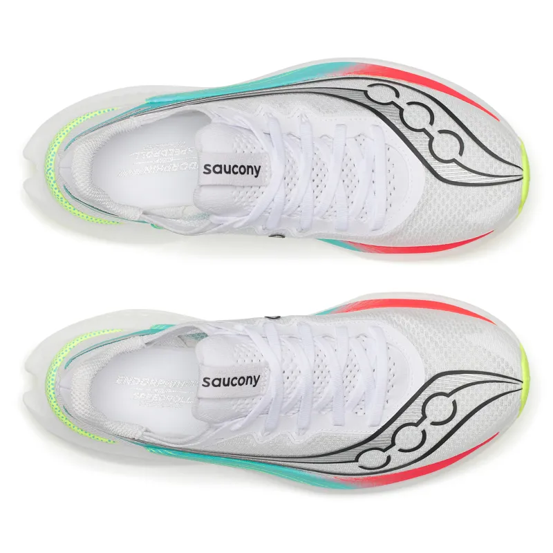 Saucony Endorphin Pro 5 Women's Race Day Shoes - White Multi-4
