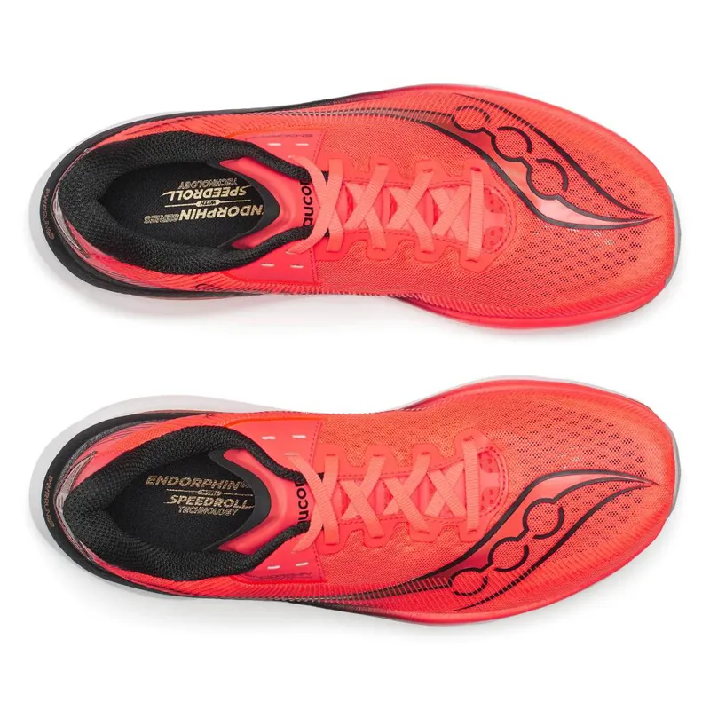 Saucony Endorphin Azura Men's Running Shoes - Vizired Black-4