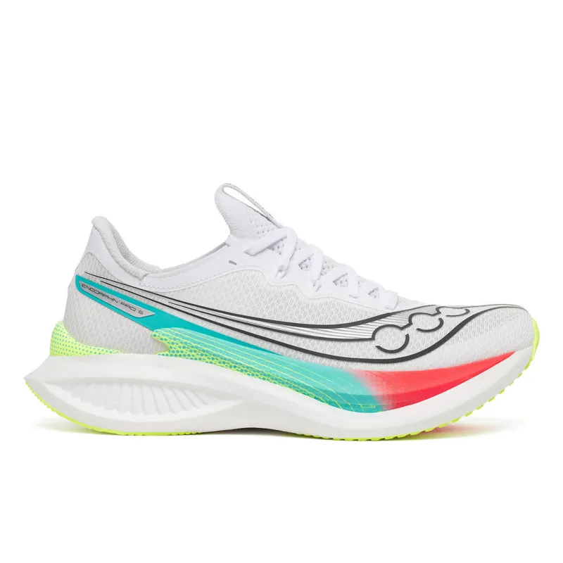 Saucony Endorphin Pro 5 Men's Race Day Shoes - White Multi