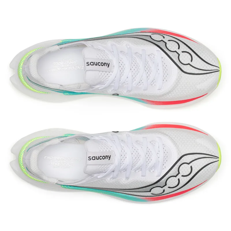 Saucony Endorphin Pro 5 Men's Race Day Shoes - White Multi-4