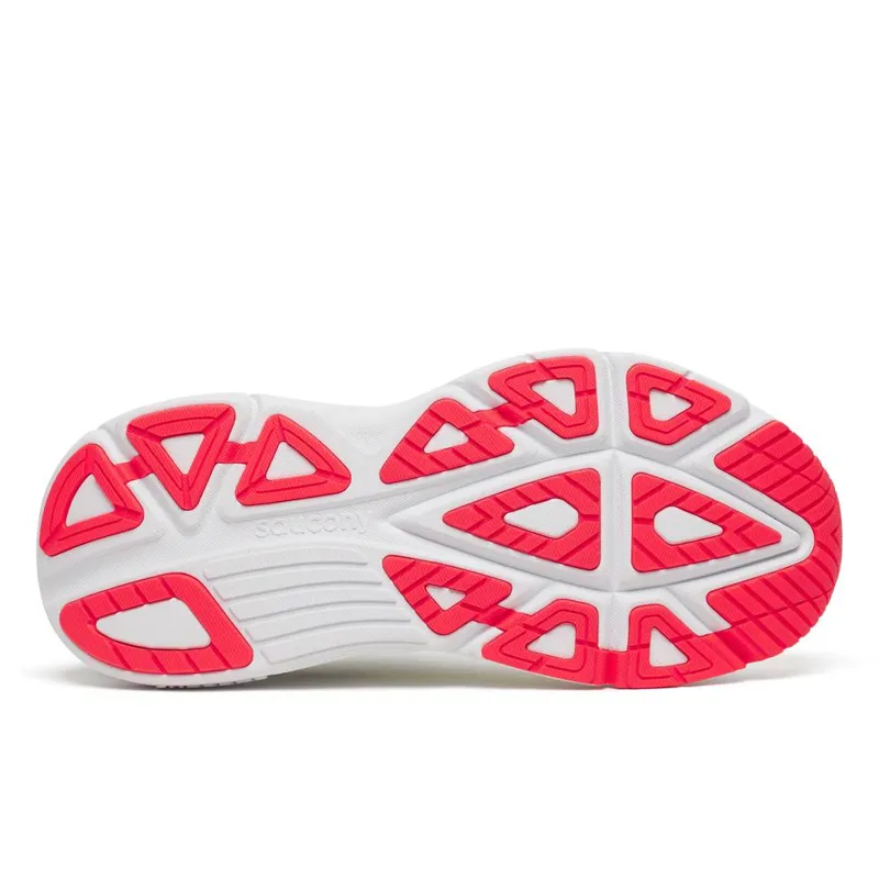 Saucony Guide 19 Men's Supportive Running Shoes - White Citron-5