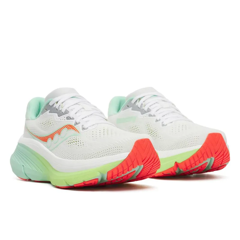 Saucony Guide 19 Women's Supportive Running Shoes - White Tint-1