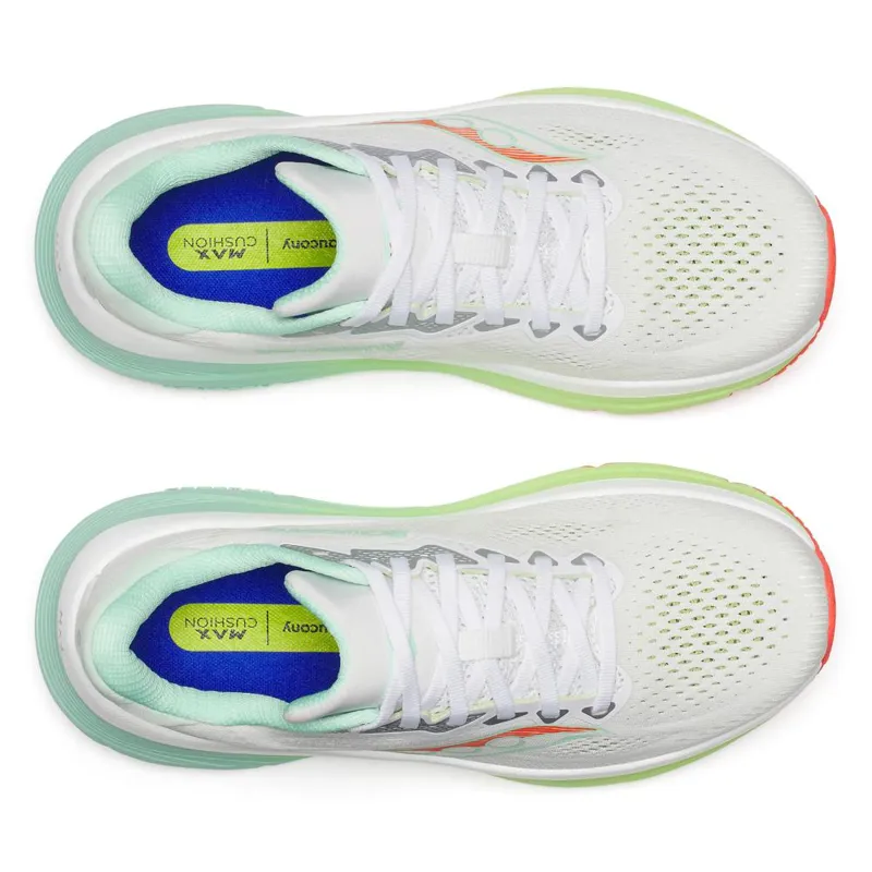 Saucony Guide 19 Women's Supportive Running Shoes - White Tint-4