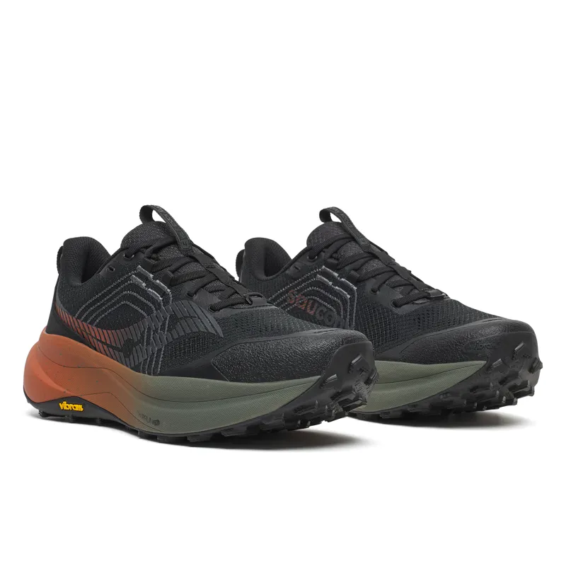 Saucony Xodus Ultra 4 Men's Trail Running Shoes - Black Rust-1