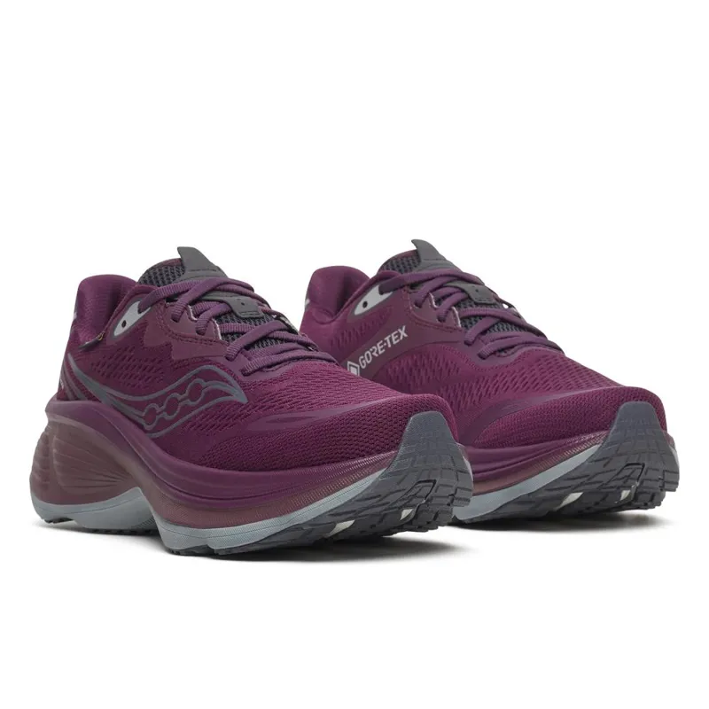 Saucony Hurricane 26 GTX Women's Supportive Running Shoes - Eggplant Cinder-1