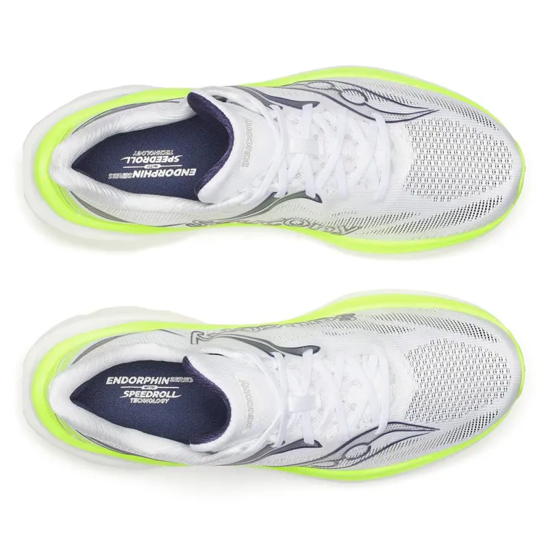 Saucony Endorphin Speed 6 Men's Tempo Running Shoes - White Citron-4