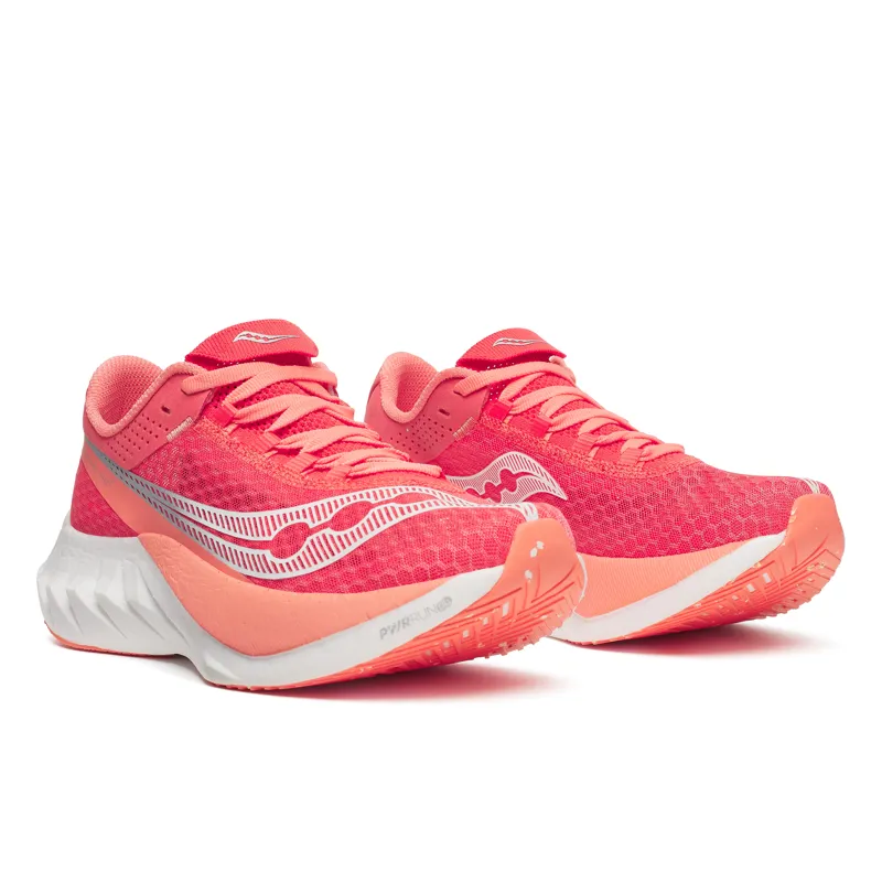 Saucony Endorphin Pro 4 Women's Carbon Race Day Shoes Coral-1