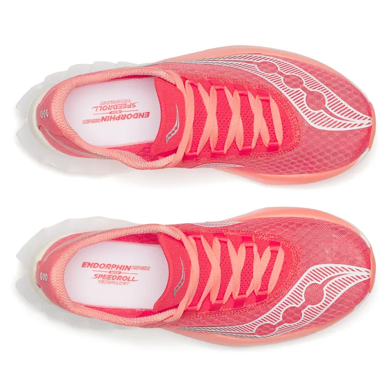 Saucony Endorphin Pro 4 Women's Carbon Race Day Shoes Coral-4