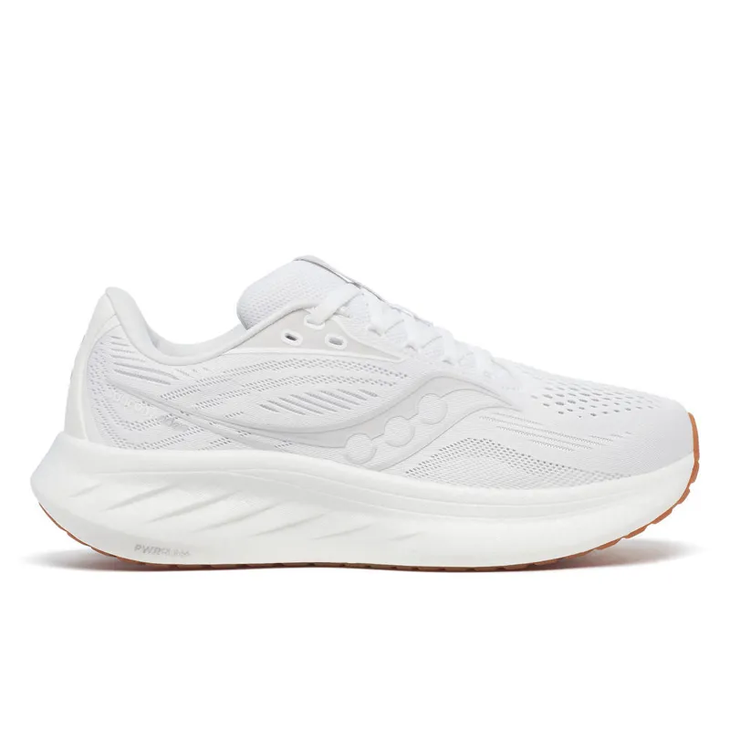 Saucony Ride 18 Women's Neutral Running Shoes White Gum