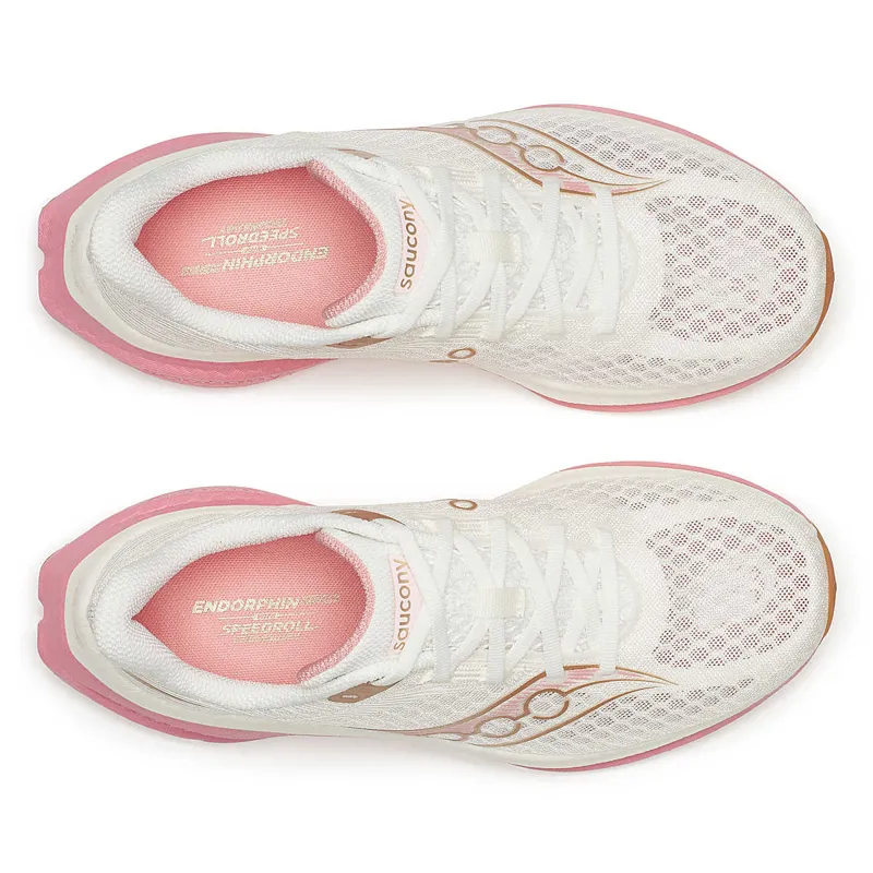 Saucony Endorphin Speed 5 Women's Tempo Running Shoes - Ivory Mauve-4
