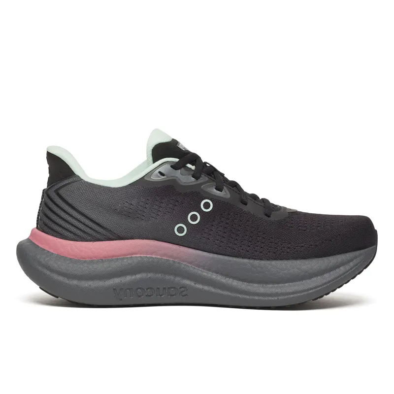 Saucony Triumph 23 Women's Running Shoes - Black White-2