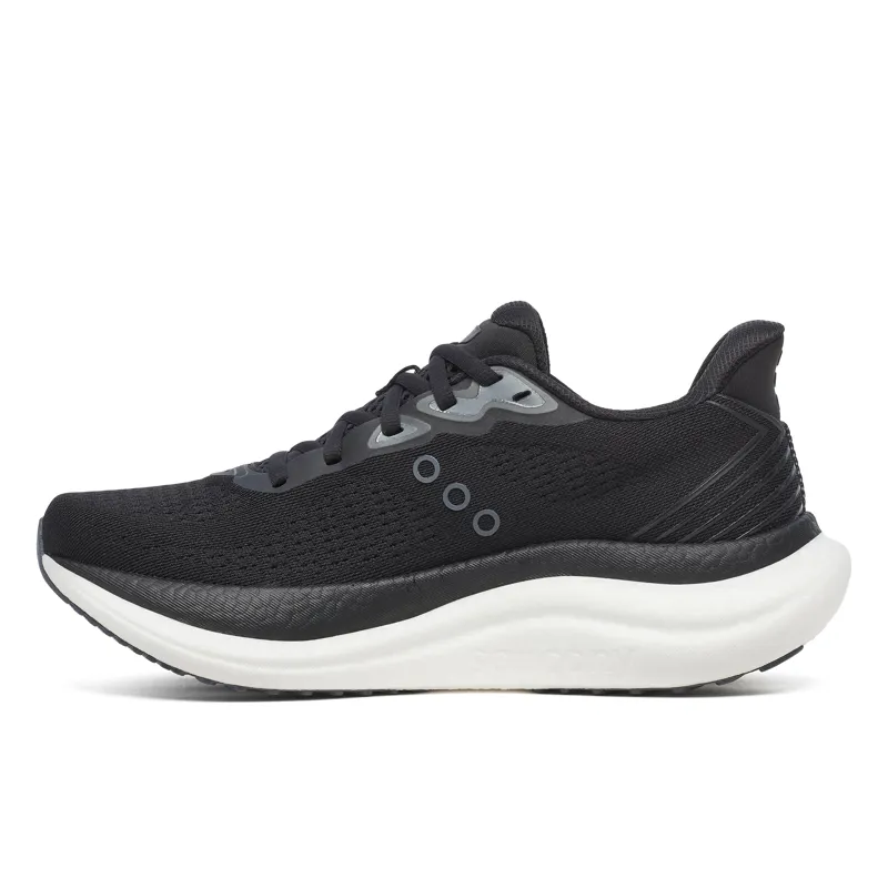 Saucony Triumph 23 Women's Running Shoes - Black White-2