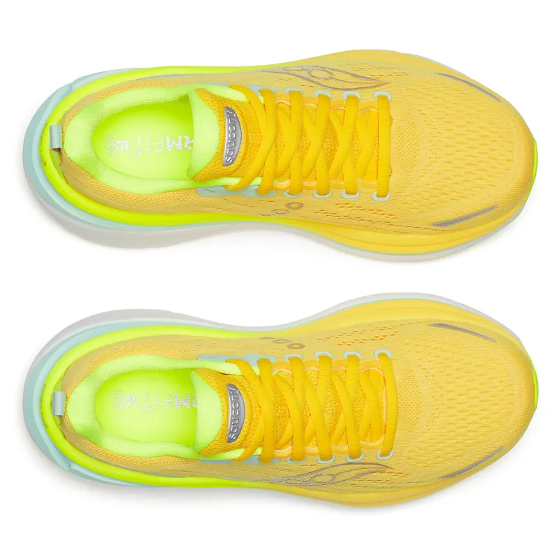 Saucony Hurricane 25 Women's Supportive Running Shoes - Sunrise Citron-5